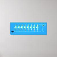 Klassischer Flug Attendant Stretched Canvas Print