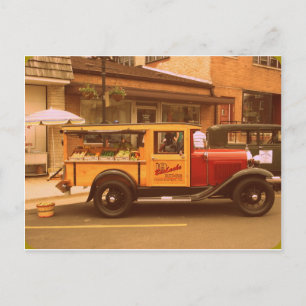 Klassischer Food Truck Postkarte