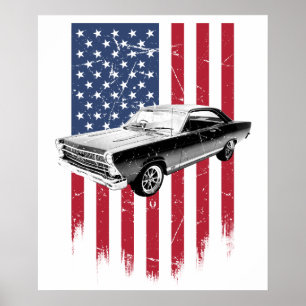 Klassischer Ford Fairlane 1967 Poster