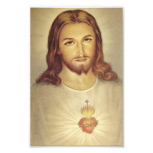 Klassischer Foto-Druck Heiliges Herz Jesu Fotodruck