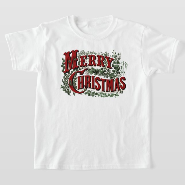 Klassischer "Frohe Weihnachten" Kids-T - Shirt (Ablage )