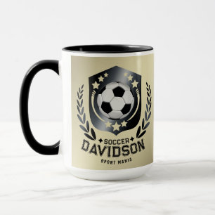 Klassischer Fußballschild Benutzerdefinierter Te Tasse