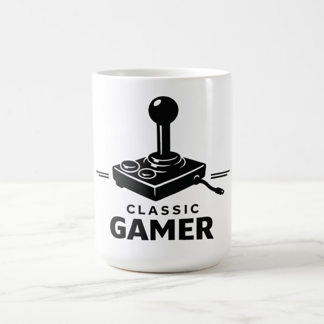 Klassischer Gamer Retro-Joystick-Becher Kaffeetasse (Mittel)