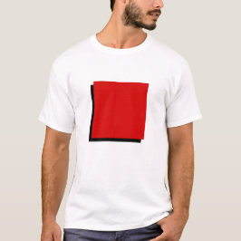 Klassischer geometrischer Bauhaus Roter Platz T-Shirt