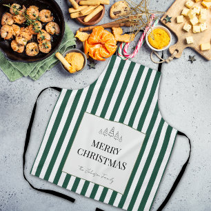 Klassischer gestreifter Weihnachten Schürze
