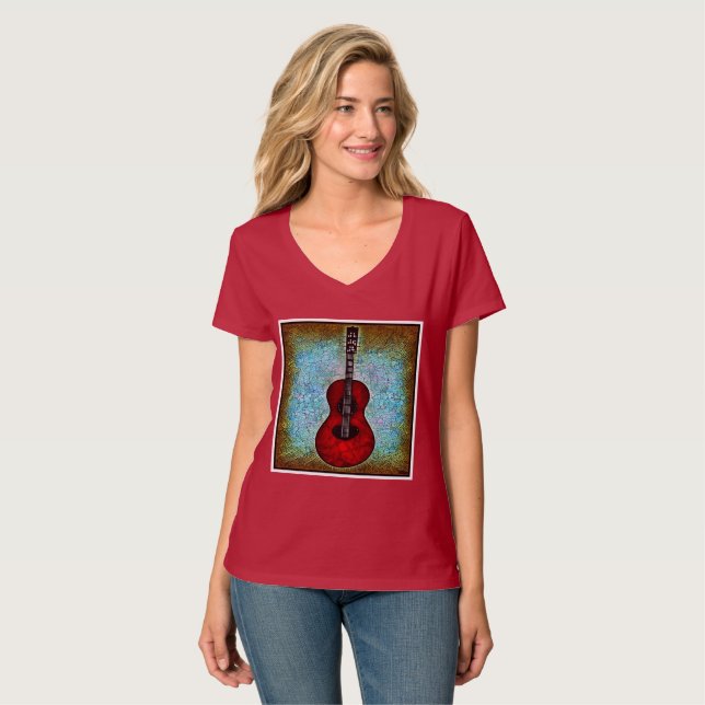 Klassischer Gitarren-T - Shirt (Vorderseite Vollansicht)