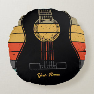 Klassischer Gitarrenkonsumentenname Rundes Kissen
