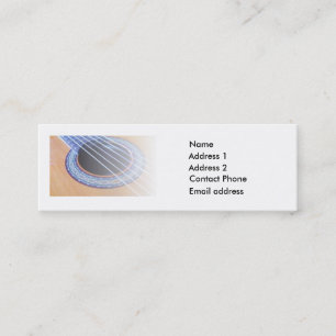 Klassischer Gitarrist Mini Visitenkarte