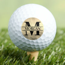 Klassischer Gold-Name-Monogramm