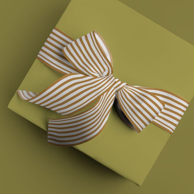 Klassischer Goldener Streifen Satinband (Classic golden stripe ribbon)