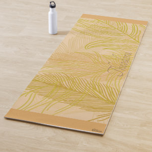Klassischer Goldregenpferdhintergrund Yogamatte