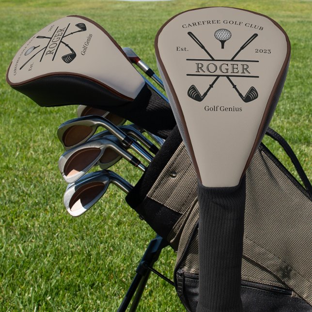 Klassischer Golf Club Brawn Piping Golf Headcover (Von Creator hochgeladen)