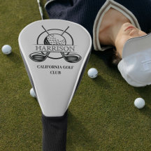 Klassischer Golf Club mit Name Golf Head Cover