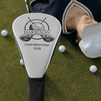 Klassischer Golf Club mit Name Golf Head Cover Headcover