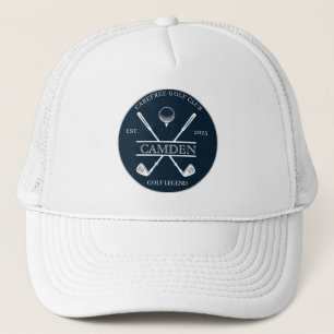 Klassischer Golf Club Name Dark Blue Truckerkappe