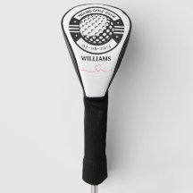 Klassischer Golf Club Player Name Golf Head Cover