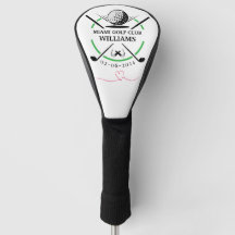 Klassischer Golf Club Player Name Golf Head Cover