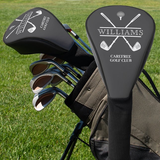 Klassischer Golfclub Name Grau Golf Headcover (Von Creator hochgeladen)