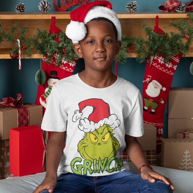 Klassischer Grinch | Böse oder Braver Tri-Blend Shirt (Von Creator hochgeladen)