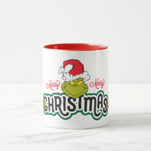 Klassischer Grinch Fröhliche Weihnachten Tasse