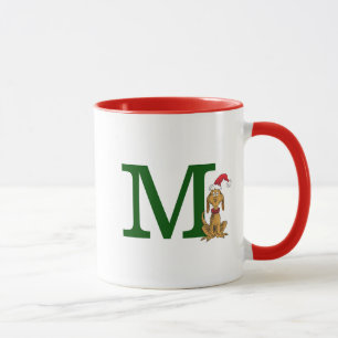 Klassischer Grinch Max Monogramm M Tasse