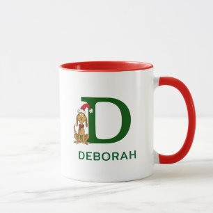 Klassischer Grinch Max Name & Monogramm D Tasse