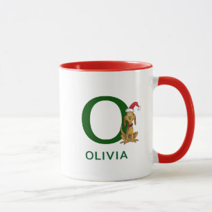 Klassischer Grinch Max   Name & Monogramm O Tasse