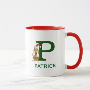 Klassischer Grinch Max Name & Monogramm P Tasse