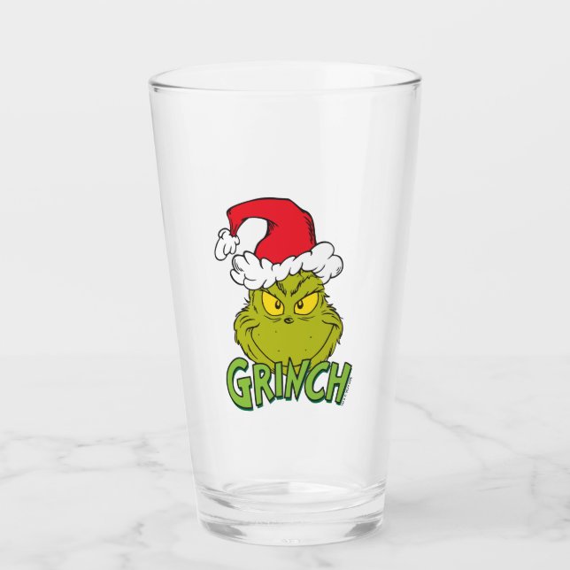 Klassischer Grinch | Ungezogen oder Nett Glas (Vorderseite)