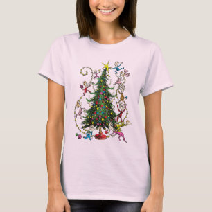 Klassischer Grinch Weihnachtsbaum aus Whoville T-Shirt