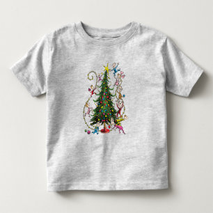 Klassischer Grinch Weihnachtsbaum Kleinkind T-shirt