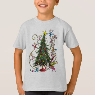 Klassischer Grinch Weihnachtsbaum T-Shirt