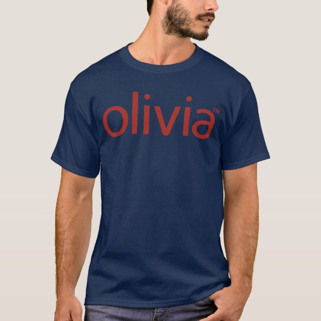 Klassischer grundlegender dunkler T - Shirt Olivia (Vorderseite)