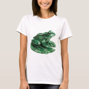 Klassischer grüner ABSTRACT ART Mode Druck T-Shirt