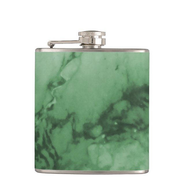 Klassischer grüner Marmorstein des Eleganz-Luxus-| Flachmann (Vorderseite)
