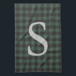 Klassischer grüner Tartan Kariert Mit Monogramm Geschirrtuch<br><div class="desc">Mit diesem klassischen Küchenhandtuch im karierten Design aus grün und schwarz getartan, personalisiert mit einem Monogramm für eine rustikale Touch. Dieses Handtuch ist perfekt geeignet, um Ihrem Raum ein gemütliches, vom Erbe inspiriertes Ambiente zu verleihen. Es verbindet Praktikabilität mit einer stilvollen Note zur Tradition. Ob für Ihre eigene Zuhause oder...</div>