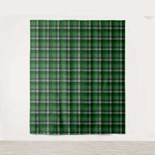 Klassischer grüner Tartan-Karostoff.  Wandteppich