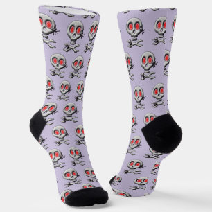 Klassischer Halloween-Schrecklicher Totenkopf und Socken