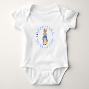 Klassischer Hasenkaninchen-Blaujacke Baby Strampler