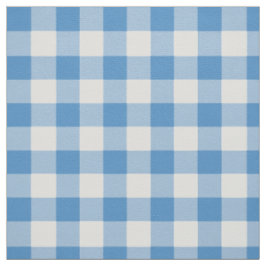Klassischer hellblauer und weißer Gingham kariert Stoff