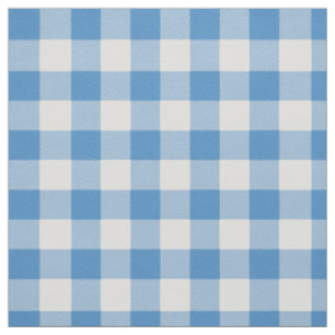 Klassischer hellblauer und weißer Gingham kariert Stoff