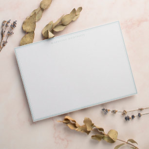 Klassischer hellgrüner Dick und dünne Grenze Mitteilungskarte