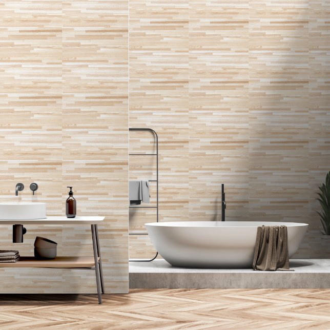 Klassischer Holzstil Tapete (Badezimmer)