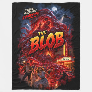 Klassischer Horrorfilm Blob Fleecedecke