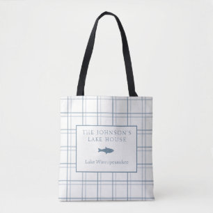 Klassischer, individualisierbarer Karierter Lake H Tasche