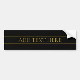 Klassischer, individuell anpassbarer Gold Text & Z Autoaufkleber