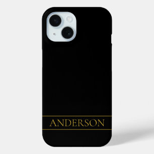 Klassischer, individuell anpassbarer Gold Text & Z Case-Mate iPhone Hülle