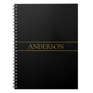 Klassischer, individuell anpassbarer Gold Text & Z Notizblock
