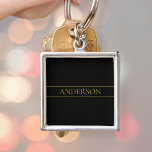 Klassischer, individuell anpassbarer Gold Text & Z Schlüsselanhänger<br><div class="desc">Ihr individuelle Name oder Ihre Marke.</div>