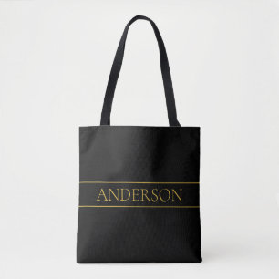 Klassischer, individuell anpassbarer Gold Text & Z Tasche